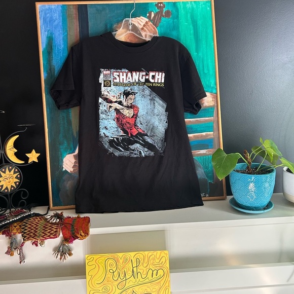 Marvel Shang-Chi Black and Red Graphic Tee M - Picture 3 of 10